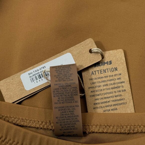 SKIMS Swim Cheeky Tanga Bottoms Almond 4X - Picture 11 of 13